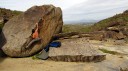 Kai Staats on aret, South Mountain Park, Phoenix, Arizona; photo by Ben Scott