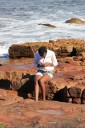 Kai Staats: Girl on Sandstone, Kalk Bay, South Africa