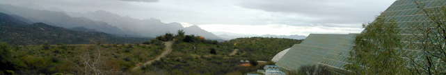 Rain over the Biosphere 2 by Kai Staats