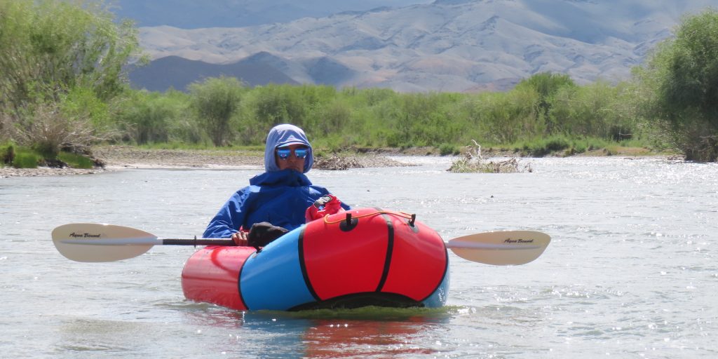 Colleen Cooley in an Alpacka Raft, Sagsai River, Mongolia